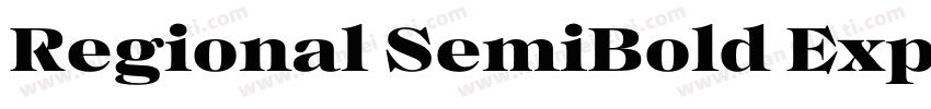 Regional SemiBold Expanded字体转换